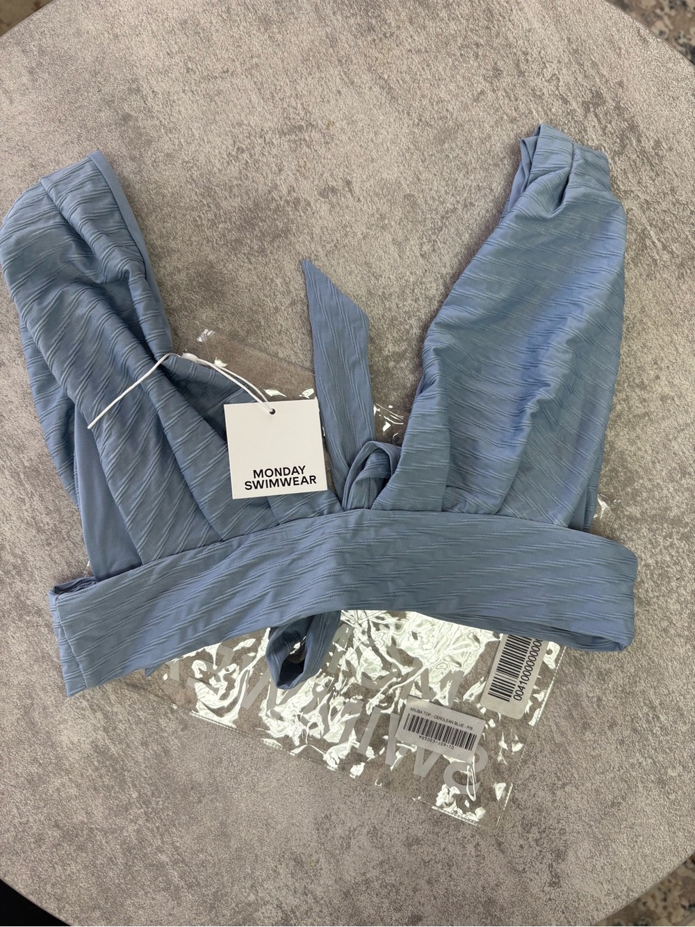Monday Swimwear Cerulean Blue Aruba Bikini Top